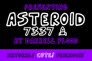 Asteroid 7337: A Bold Decorative Font for Branding