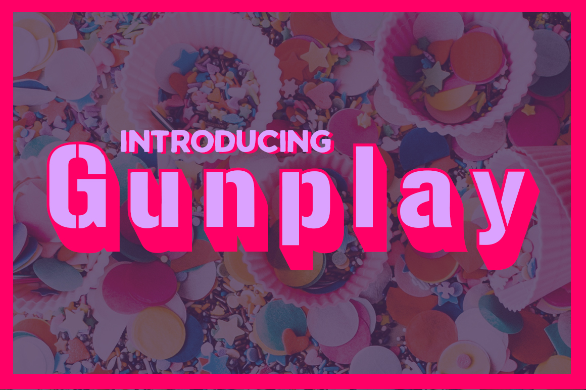 Gunplay Font: A Bold Stencil Typeface for Editorial Design