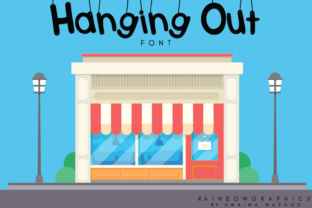 Hanging Out: A Playful Decorative Font for Small Business Branding