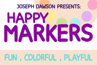 Happy Markers: A Playful Sans Serif Font for Crafters