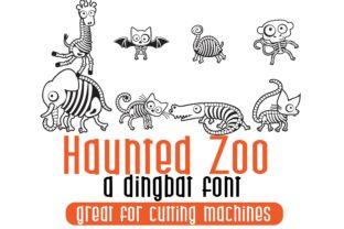 Haunted Zoo: A Playful Display Font for Editorial Design