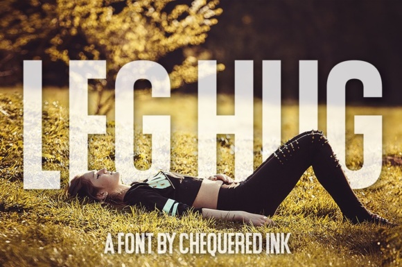 Leg Hug: A Bold Sans Serif Font for Web Design