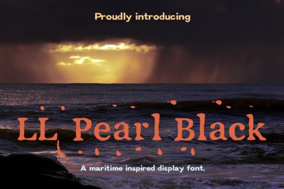 LL Pearl Black: A Grunge Serif Font for Web