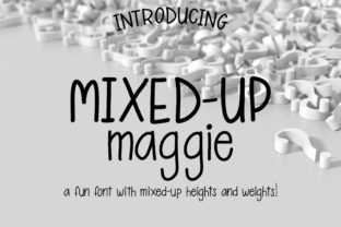Mixed-Up Maggie: A Playful Sans Serif Typeface for Bold Branding