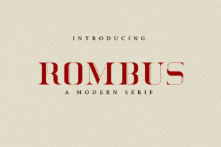 Rombus: A Serif With Structural Confidence