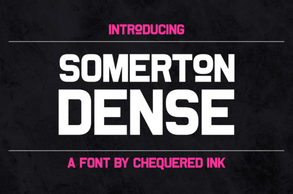Somerton Dense Font for Crafters