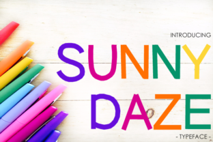 Sunny Daze: A Playful Display Font for Web Headers